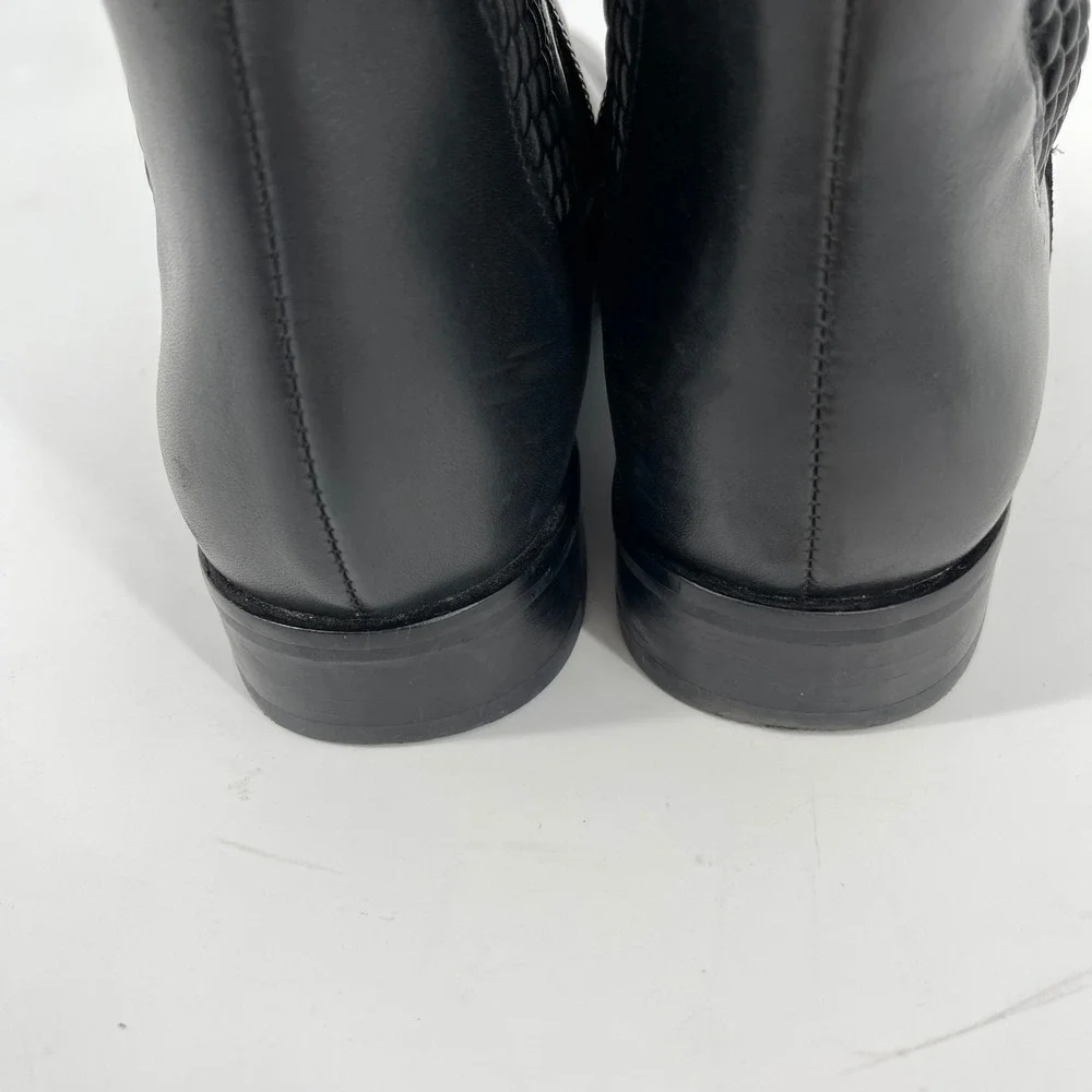 Cole Haan‎ Black Leather Knee High Riding Boots Women's Size 6B Equestrian